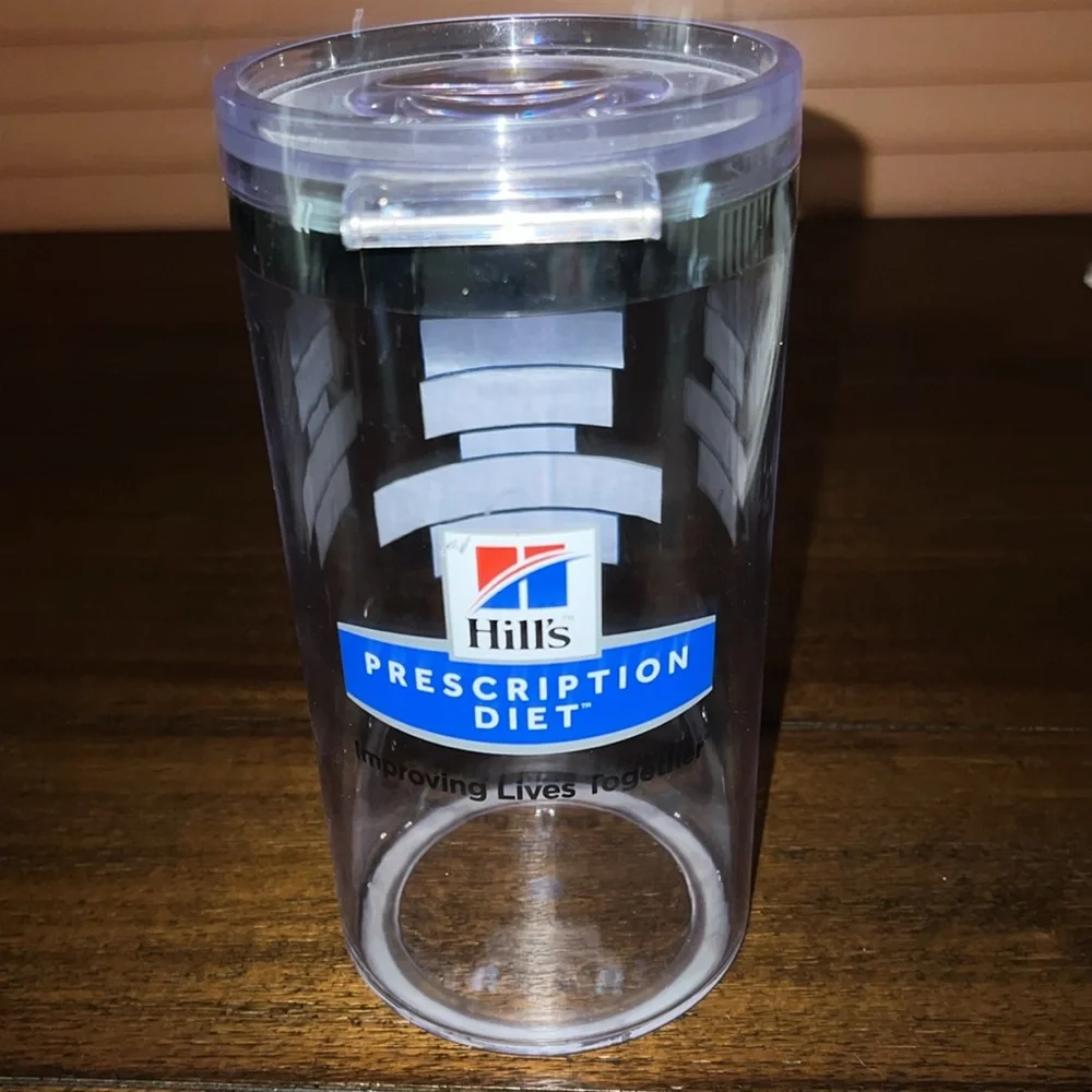 Clear Air Tight Pet Treat Jar Canister